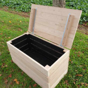 banc coffre en bois